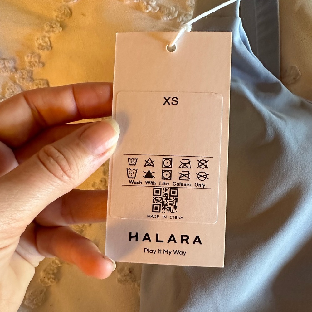 Halara Blue Cropped Sports Top - Picture 2 of 5